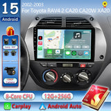 2K QLED Android Head Unit with CarPlay for Toyota RAV4 2000–2003 Android Head Unit RSNAVI