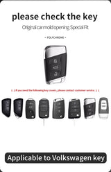 Made of Alcantara Car Key Case Cover For VW Volkswagen Passat B8 CC Arteon Magotan GTE Skoda Fabia Superb A7 Kodiaq Accessori