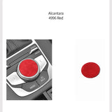 For Audi 8V A3 S3 (2014-2019) Sport Car Multimedia Knob Trim Sticker Cover Panel Made of Alcantara Interior Accessories