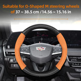 Matte Carbon Fiber Steering Wheel Cover for Cadillac