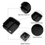 Volkswagen Taos 2022-2026 Central Armrest Storage Box ABS Stowing Tidying Car Tray Organizer Accessories Black Car Interior A