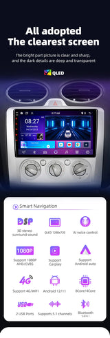 9-inch Touchscreen Android Radio for Ford Focus 2004–2011