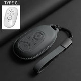 Leather Car Key Bag Case Cover Fob