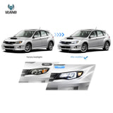 Headlights LED Reflective for Subaru Impreza 08-14 Car Interior Accessory Vland