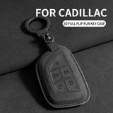 Suede Car Key Case Cover For Cadillac Car Accessory OEM