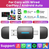 5GHz Wireless CarPlay Android Auto Dual-Interface Mini Adapter