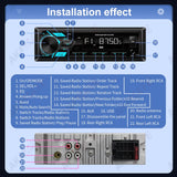1Din Universal MP3 Car Radio Bluetooth FM Stereo Car Interior Accessory AKAMATE