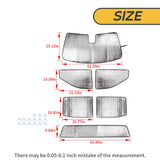 Aluminum Foil Window Visor Insulation for Silverado Sierra Car Interior Accessory HEBE