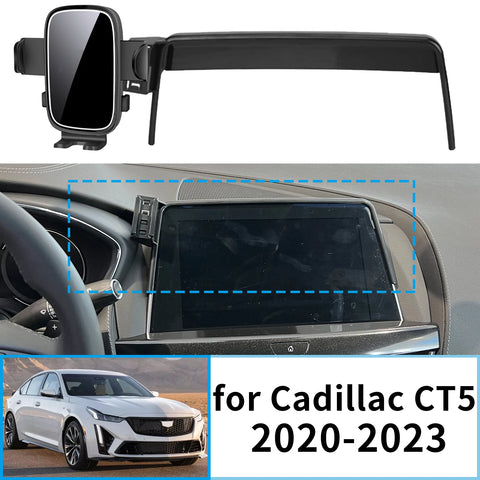 Smart Wireless Charging Phone Mount for Cadillac CT5 2020-2023 Car Phone Holder CATUSIKI