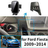 Clip-On Wireless Charging Phone Mount for Ford Fiesta 2009–2014 Car Phone Holder CATUSIKI