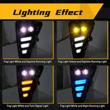 3-Color LED DRL Fog Lights for Proton X50 2021-2023 Car Interior Accessory MAGIC COLORM