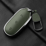 Metal and Leather Car Key Case Cover for Li Auto L7 L8 L9 Max Leading Ideal Li Auto 2023 2024