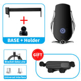 Wireless Charging Phone Mount for Peugeot 3008 2021-2023 Car Phone Holder CATUSIKI Charging D Silver