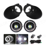 Angel Eyes Fog Light Kit for Toyota Tacoma Tundra Sequoia LED Ambient Light MAGIC COLORM White Ring Fog Set