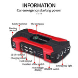 28000mAh Car Jump Starter Starting Device 12V Portable Power Bank Battery Starter Launcher For Car Booster Articles 800A Jump