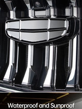 Front Emblem Black Samurai Mesh Decoration for Geely Monjaro Manjaro