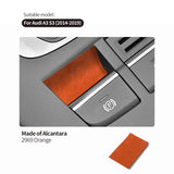 Handbrake Button Knob Trim Sticker for Audi 8V A3 S3 (2014-2019) Anti Scratch Carbon Fiber