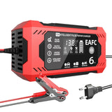 12-24V 6/8A Full Automatic Battery Charger Digital LCD Display Car Battery Chargers Power Puls Repair Chargers Wet Dry Lead Acid