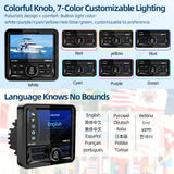 Waterproof Square MP5 Marine Stereo Radio for RV and Boat Car Interior Accessory AKAMATE
