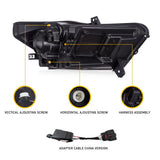 LED Headlights for Ford Mustang 2015-2017 Car Interior Accessory VLAND