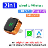 2in1 Wireless CarPlay Android Auto Adapter USB Dongle