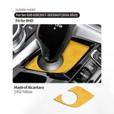 For BMW 5 Series G30 G38 6GT Center Console Gear Shift Panel Trim Sticker Car Premium Interior Accessories Made of Alcantara