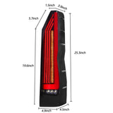 LED Tail Light Assembly Smoked for Toyota Hiace 2019 LED Ambient Light MAGIC COLORM