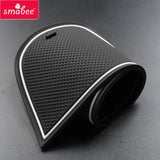 Car Gate Slot Mat for Mitsubishi Outlander 2023 Anti-Slip Door Groove Cup Pad Non-Slip Coaster Interior Accessories