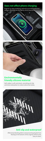 Kia EV6 Anti-skid Pad Wireless Pad Models Silicone Car Accessories (Only The Mat)