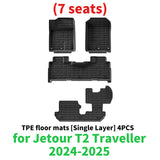 Custom TPE All-Weather Floor Liners for Jetour T2 2024–2025