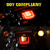 Motorcycle LED Integrated Rear Lamp For Harley Dyna Sportster Touring Softail 12v Tail Brake Sport Lamp Turn Signals Taillights