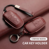 Leather car key case cover for 5 Ford models Car Interior Accessory OEM