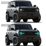 Full LED Projector Headlights for Ford Bronco 2020-2024 LED Ambient Light Vland