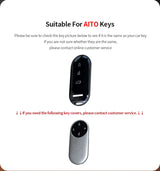 Aluminum Alloy Goatskin Car Key Case Cover For HUAWEI Aito M5 M7 2022 Car Key Case Protect Fob Car Interior Accessory OEM