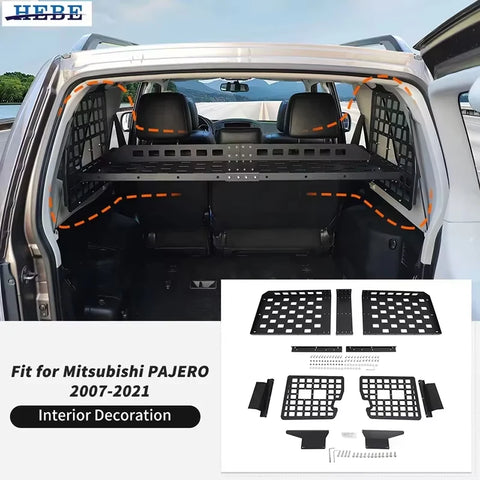 Tailgate Window Storage Rack for Pajero 07-21 Car Interior Accessory HEBE