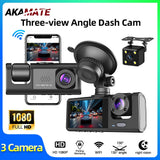 Dashcam 3 Channel 1080P for Universal Vehicles Dashcam AKAMATE
