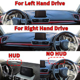 Custom Leather Dashboard Cover for Mazda 3 Axela 2013–2018 Dashboard Mat OEM
