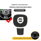 Carbon Fiber Steering Wheel Trim for Volvo XC60 S90 Car Interior Accessory LINGLUYANG