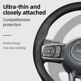 Breathable Leather Steering Cover for Jeep Wrangler JL Car Interior Accessory Hocasen
