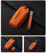 Goatskin car key case for VW Touareg