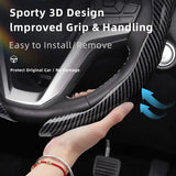 Carbon Fiber Snap-On Wheel Cover for Isuzu Car Interior Accessory Hocasen