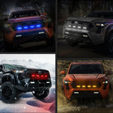 4-Piece Front Grille Lights for Toyota Tacoma 2024 LED Ambient Light MAGIC COLORM