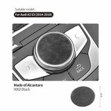 For Audi A3 S3 (2014-2019) Sport Car Multimedia Button Knob Cover Trim Sticker Anti Scratch