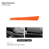 For BMW 2020-Latest Model 3er G20 G21 G28 Made of Alcantara Center Console Dashboard Trim Sticker Car Interior Tuning Accessory