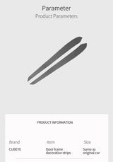Top Suede For Tesla Model 3 (2020-2023) Model Y (2020-) Door Inner Handle Trim Sticker Car Premium Interior Tuning Accessories