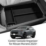 Nissan Murano 2025 Center Console Armrest Storage Box Car Tray Organizers Accessories Tidying Black Car Interior Accessory Sm