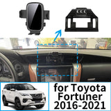 Wireless Fast Charging Screen Mount for Toyota Fortuner 2016–2021 Car Phone Holder CATUSIKI