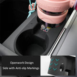 For Tesla Model 3 Highlander Juniper Silicone Cup Holder Insert Mat Center Console Anti Slip Water Cup Pad Car Interior Acces