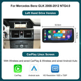 10.25-Inch Wireless CarPlay Android Auto Display for Benz GLK