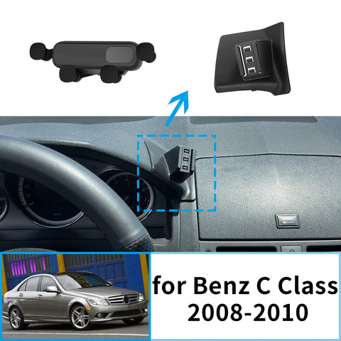 Wireless Fast Charging Phone Holder for Mercedes Benz C Class Car Phone Holder CATUSIKI